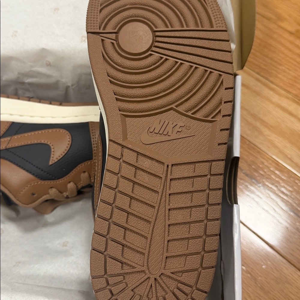 Nike Womens Air Jordan 1 low. New in box.  Black and Brown. New in box. - Picture 2 of 7
